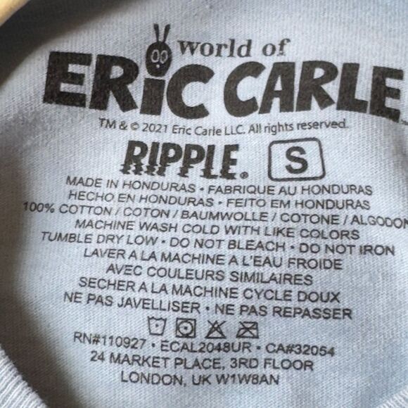 World of Eric Carle Nature Long Sleeve Limited Edition Graphic Tee. Small. - Picture 7 of 7